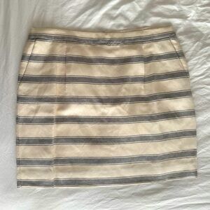 Beautiful Cream and Navy Women's Skirt
